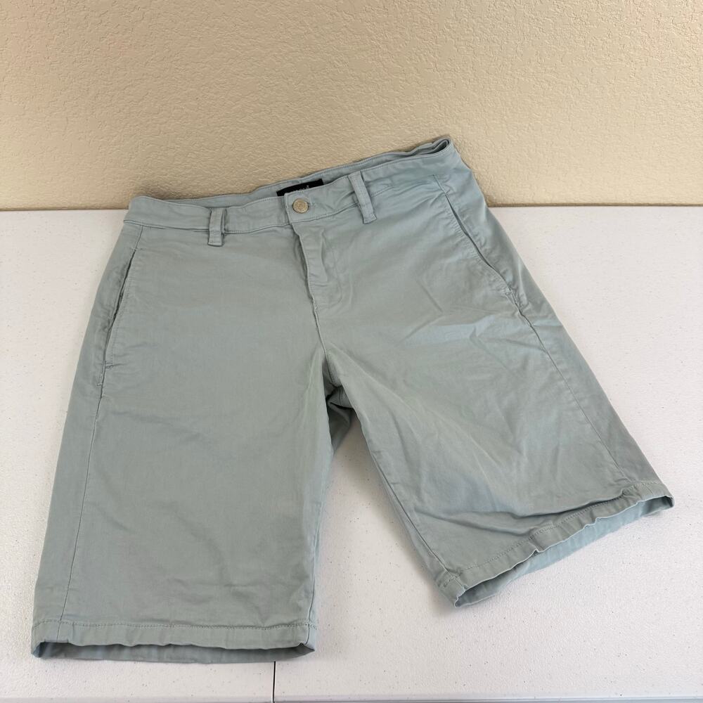 Mavi Jeans Mike Twill Short Mens 34 Light Blue Chino Stretch Golf Pockets 11"